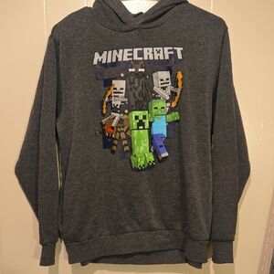 Minecraft Kids Charcoal Hoodie